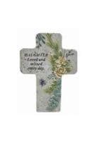 Cross Resin Memorial Plaque