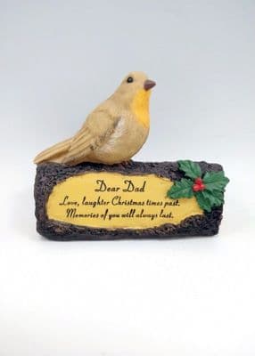 Dad Robin On Log