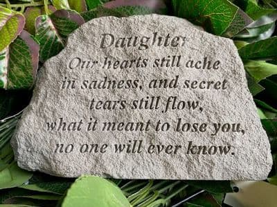 Daughter Memorial Stone (Slight Damaged - Reduced)