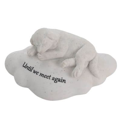 Dog on Cloud Memorial Plaque
