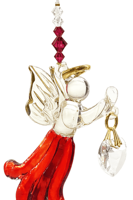 Garnet Glass Angel