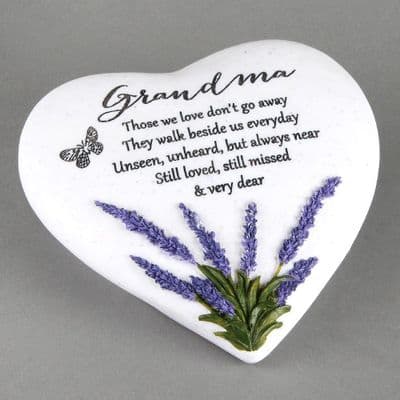 GRANDMA  Heart Memorial Plaque