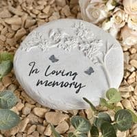 Graveside Round Stone - Loving Memory