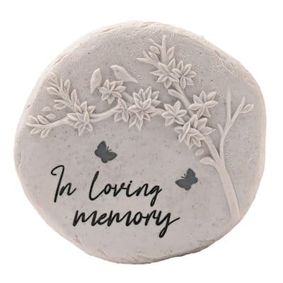 Graveside Round Stone - Loving Memory