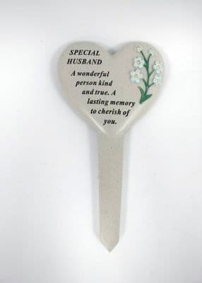 Husband Forget Me Not Grave Stake