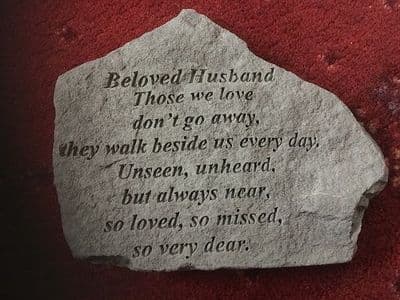 Husband Memorial Plaque