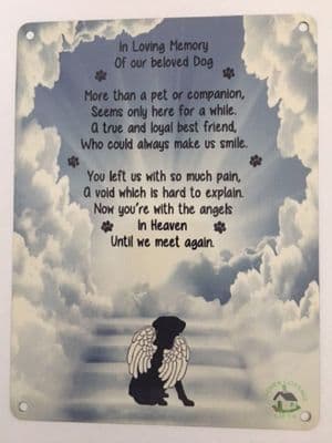 In Loving Memory of our beloved Dog