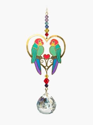 Love Birds Tropical Suncatcher