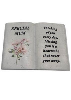 Mum  Memorial Floral Open Book