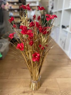 Narcissus & Gold Faux Flower Bundle 70cm