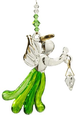 Peridot Glass Angel