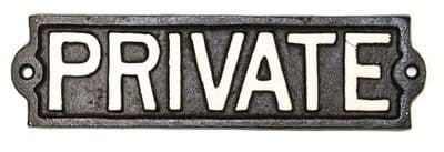 Private Sign
