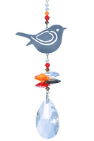 Robin Crystal Fantasy Hanging Decor -Russet Red