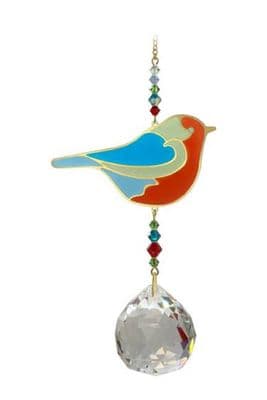 Robin Crystal Wonders  Sun Catcher