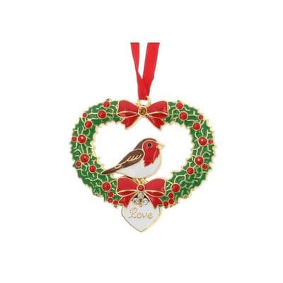 Robin Wreath Xmas Treasures