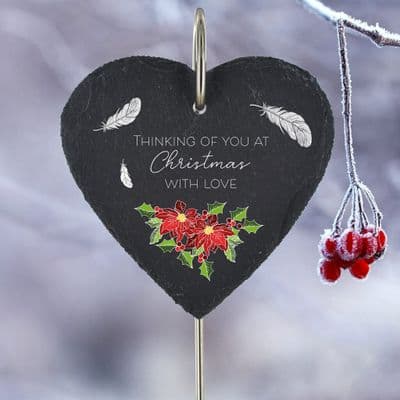 Slate Memorial Hearts