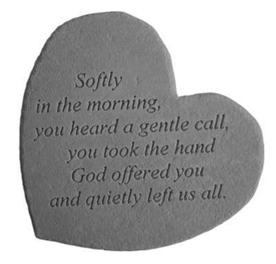 Softly In the Morning Memorial Stone