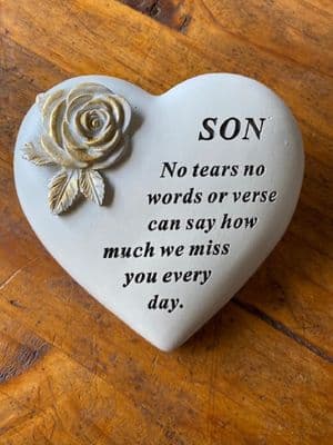 Son Memorial Heart, Reduced See Description