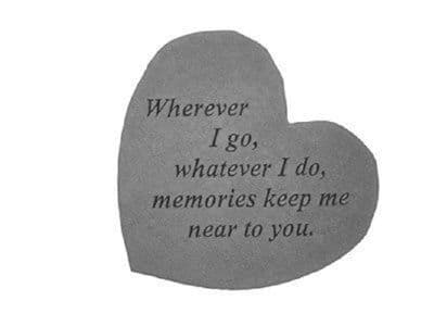 Wherever I Go Memorial Stone