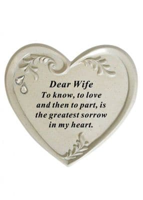 Wife Diamante Heart