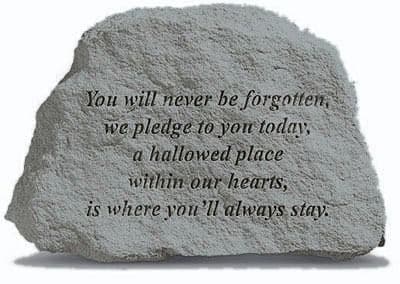 You Will Never Be Forgotten Verse