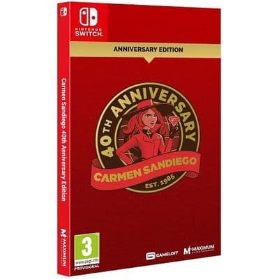 Carmen Sandiego 40th Anniversary Edition Switch Game