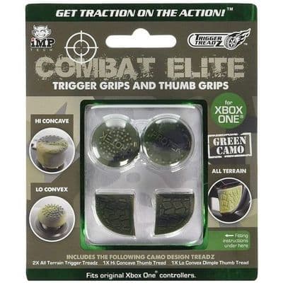 Combat Elite Trigger and Thumb Grips Green Camo for Xbox One