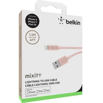 Belkin iPhone USB Lightning Charger Cable | Rose Gold