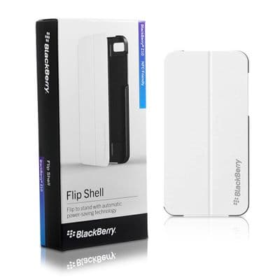 Blackberry Z10 Flip Shell Case Cover ACC-49284-202 | White