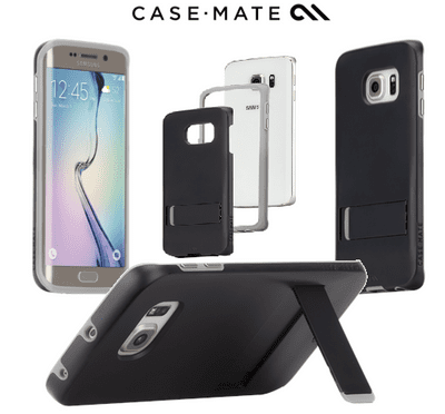 Case-Mate Samsung Galaxy S6 Edge Tough Stand Case | Black/Titanium