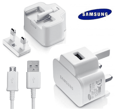 Genuine Samsung Galaxy Tab 3 Mains Charger | White