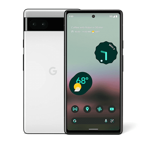 Google Pixel 6a ホワイト 128 GB SIMフリー Google Pixel 6a Smartphone | 128GB Storage, 6GB RAM, Dual SIM
