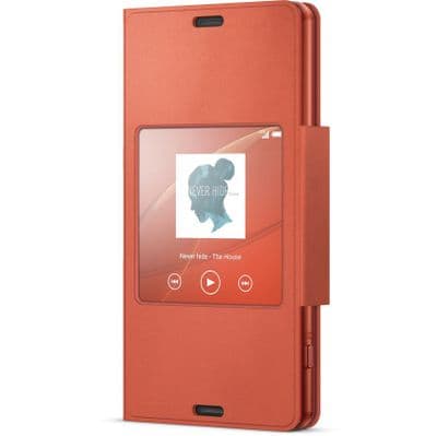 Sony Xperia Z3 Compact Style Cover Window Case SCR26 | Orange