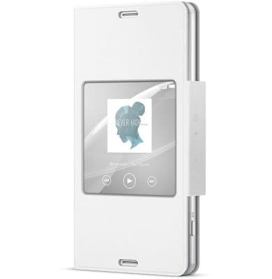 Sony Xperia Z3 Compact Style Cover Window Case SCR26 | White