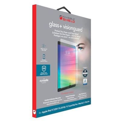 Zagg iPad Air / Air 2 / Pro / 9.7 (2017-2018) InvisibleShield Glass+ Visionguard Screen Protector