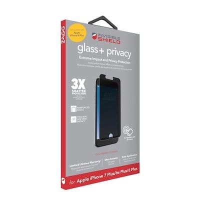 Zagg iPhone 8 PLUS / 7 PLUS  Invisible Shield Glass+ Privacy Screen Protector