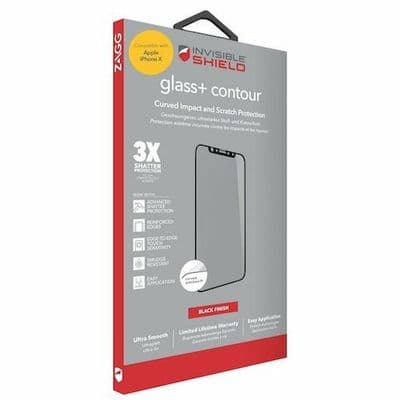 Zagg iPhone X / XS InvisibleShield Glass+ Contour Screen Protector