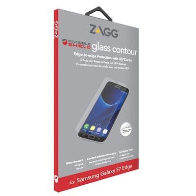 Zagg Samsung Galaxy S7 Edge InvisibleShield Glass Contour Screen Protection