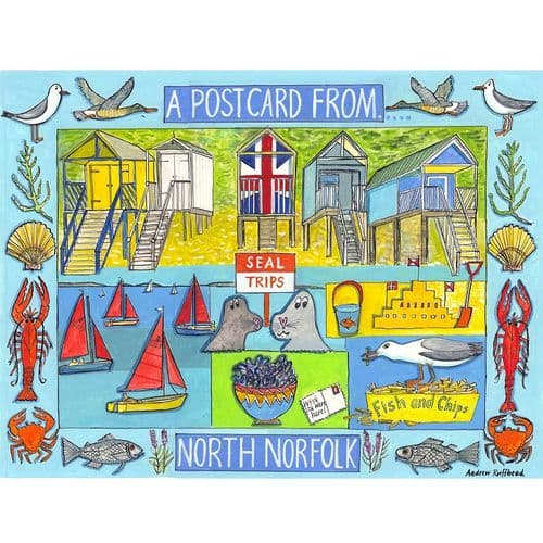 A Post Card from North Norfolk - print