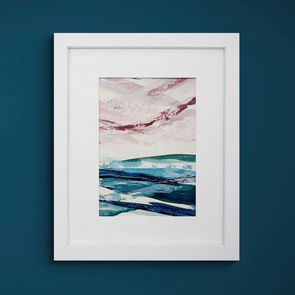 A Sunset Full of Peace |Original Painting | Seascape | Louise Levine