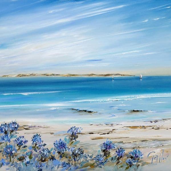 Agapanthus on Tresco | Print| Gail Morris