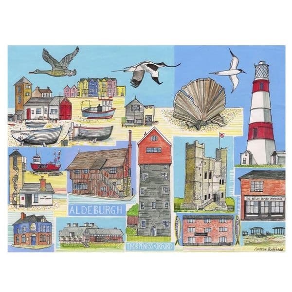 Aldeburgh Town Print | A3 Print | Andrew Ruffhead