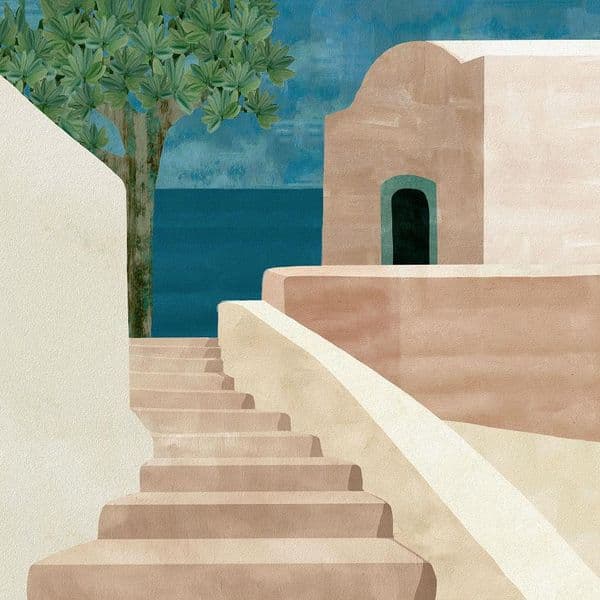 Algarve Steps |Large Canvas Print | Flora Kouta