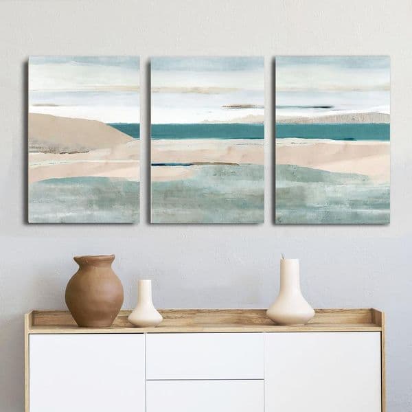 Allonby Triptych | Canvas set of 3 | Canvas Prints | Flora Kouta