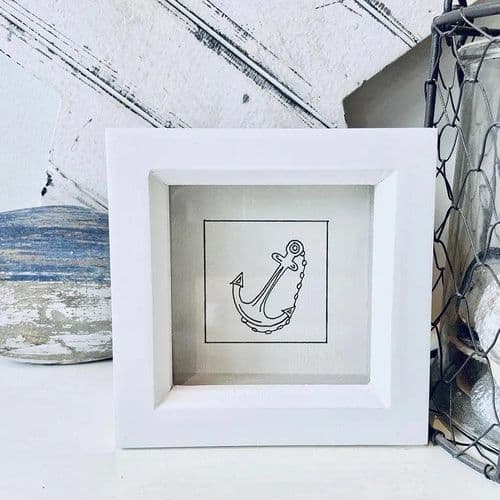 Anchor – Framed Hand Drawn Illustration
