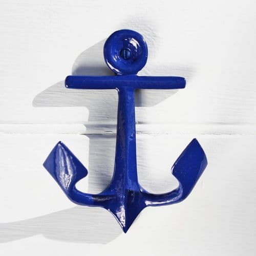 Anchor Wall Hook - Blue