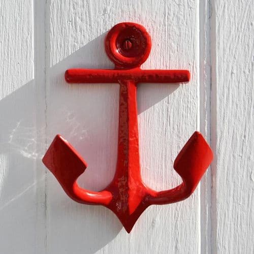 Anchor Wall Hook - Red