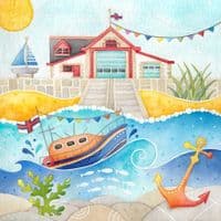 Anstruther RNLI Lifeboat Mug | Coastal Mug | Louise Stocker