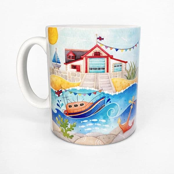 Anstruther RNLI Lifeboat Mug | Coastal Mug | Louise Stocker