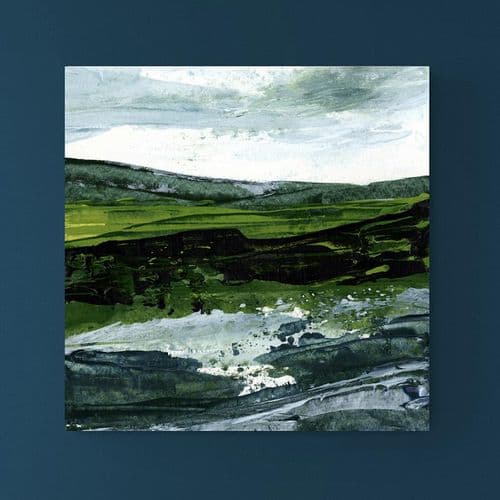 As the Waves Crash on the Rocks - Print